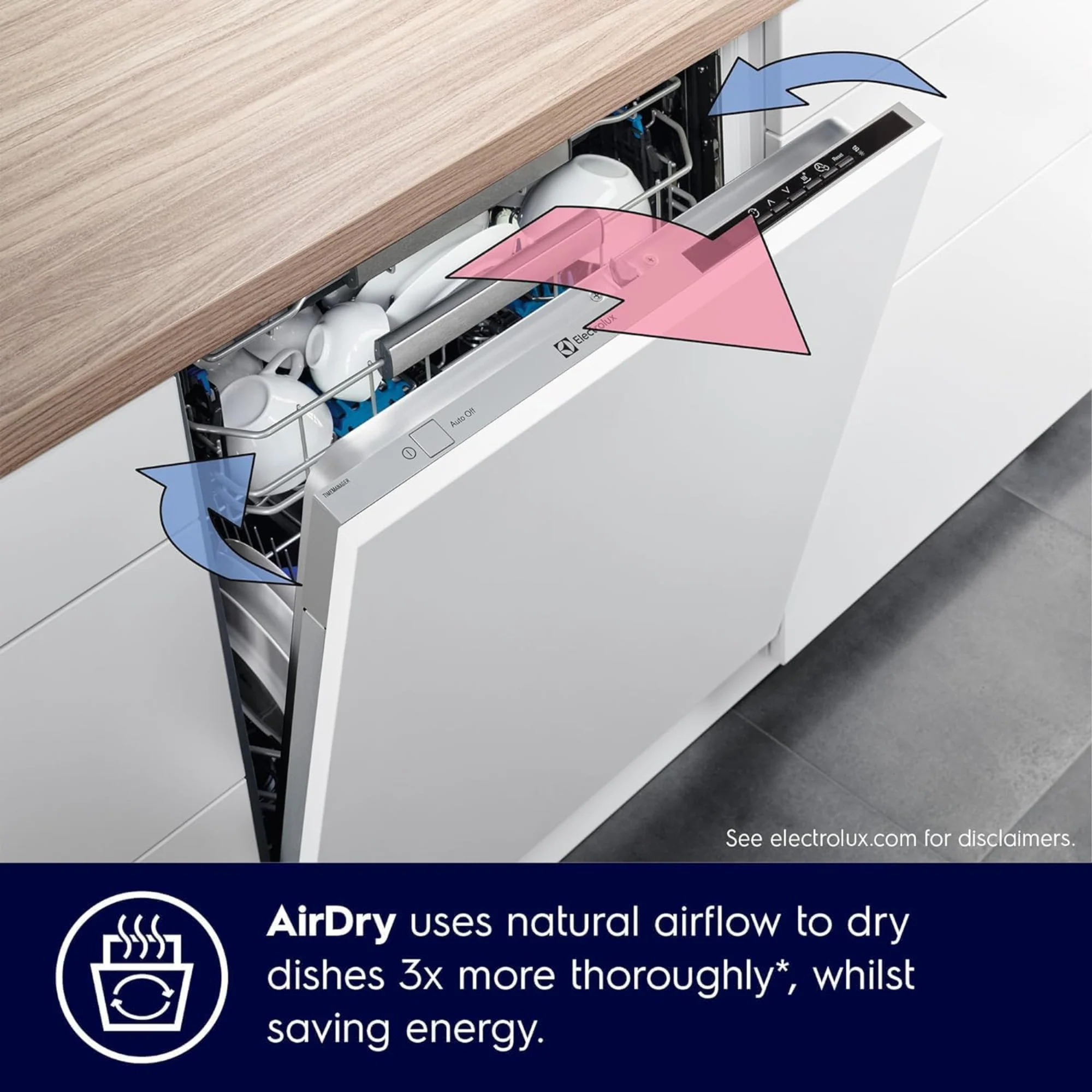 Electrolux 13 Place Settings Freestanding Dishwasher – 6 Programs Inverter Motor AirDry Technology Delay Start ESF5542LOW - Image 5