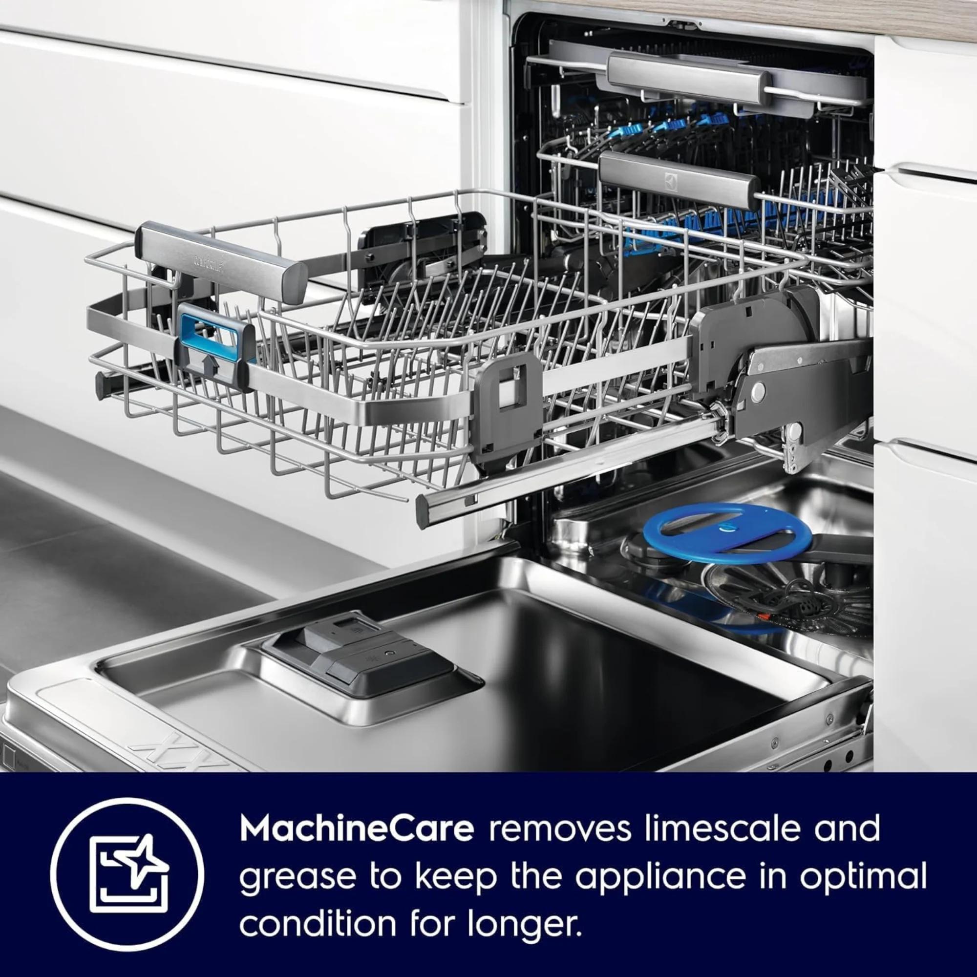 Electrolux 15 Place Settings Freestanding Dishwasher – 8 Programs Inverter Motor SatelliteClean AirDry ESZ89300SX - Image 9