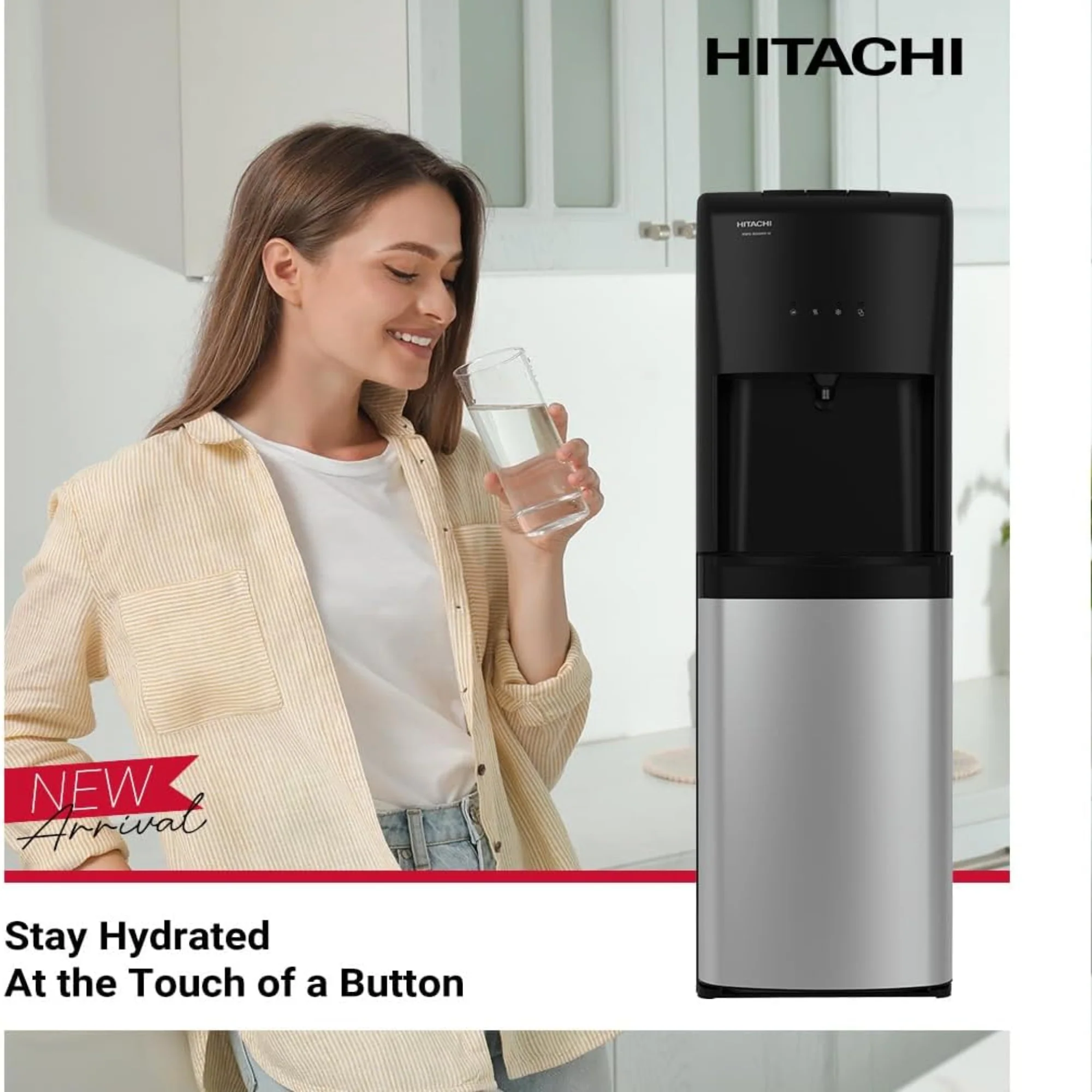 Hitachi UV Water Dispenser – Bottom Loading Compressor Cooling, Hot & Cold, Child Lock HWDB50000SV - Image 6
