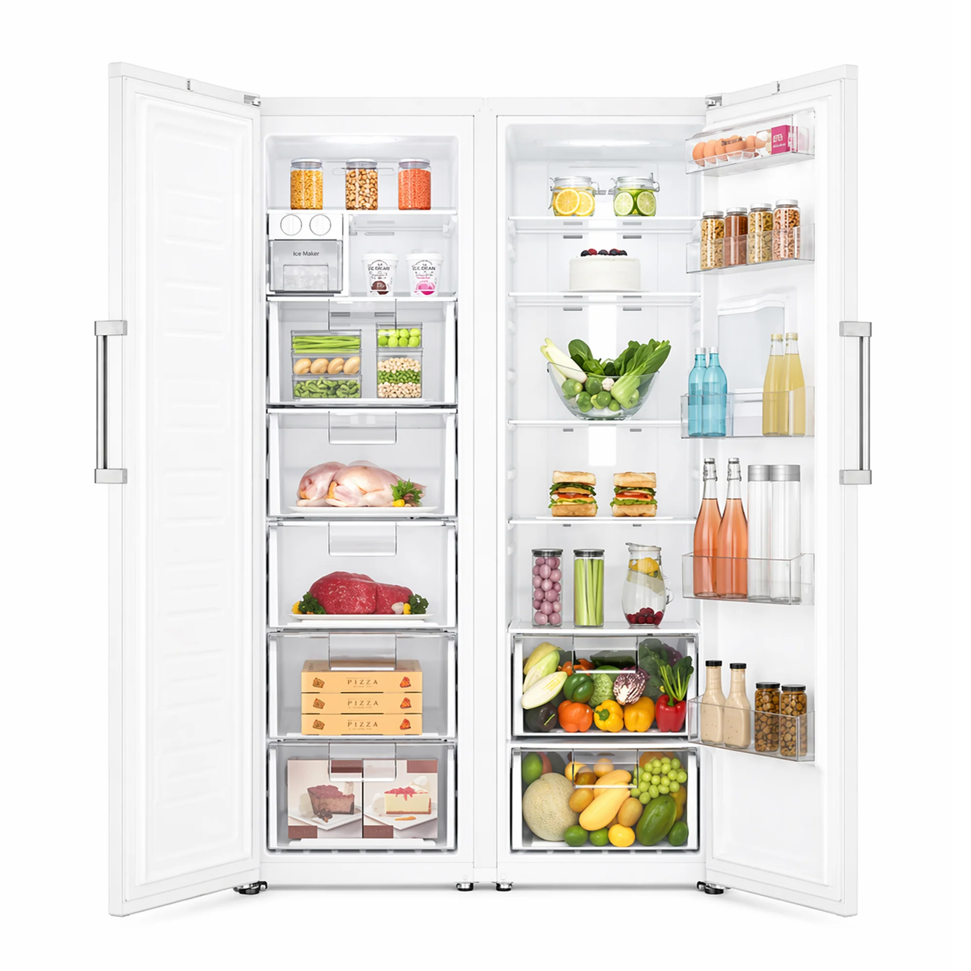 LG 708 Liter Twin Fridge & Freezer – No Frost Twin Cooling Inverter Compressor Water Dispenser GC-B414ELFM / GC-F411ELDM - Image 4