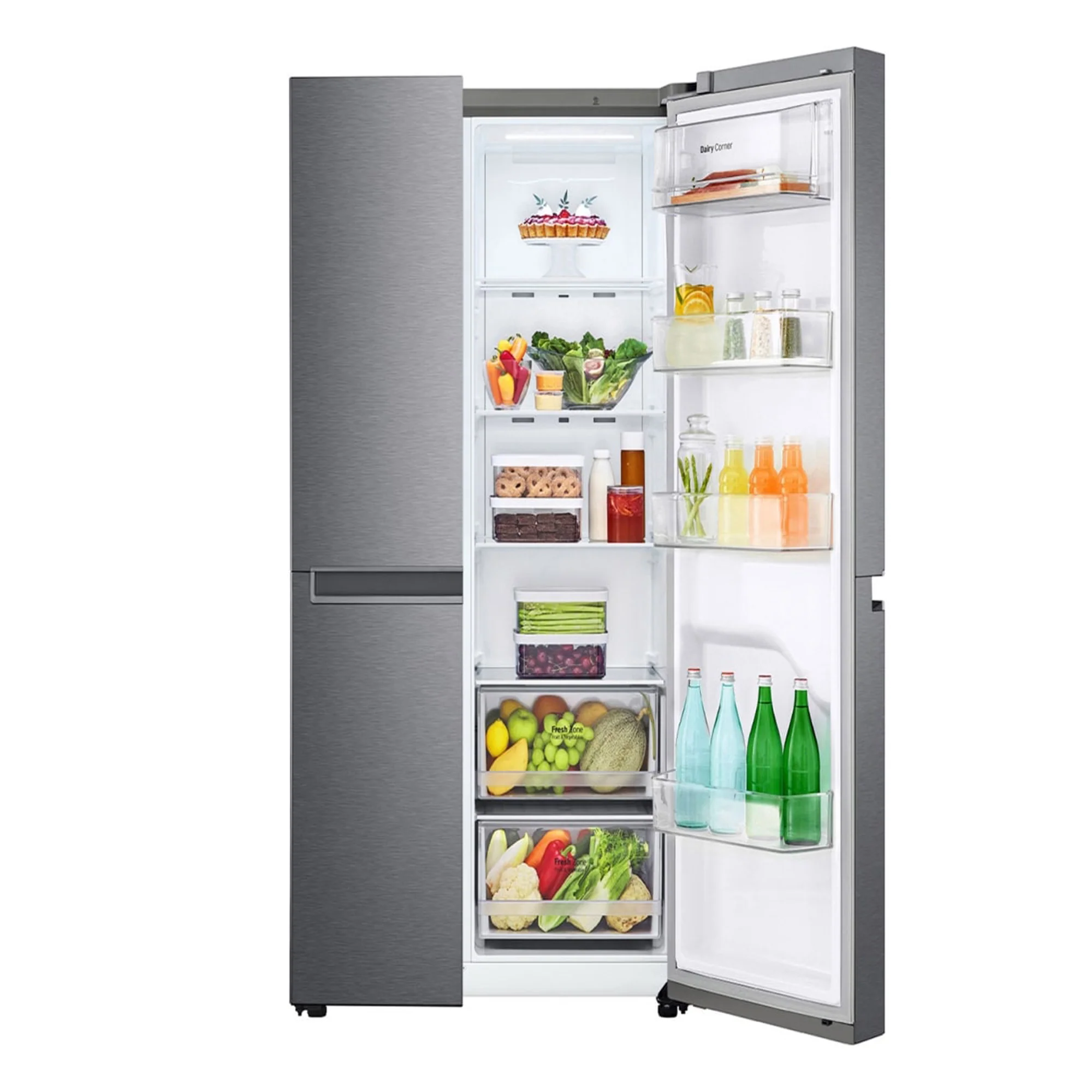 LG Side-by-Side Refrigerator 643 L – Inverter Compressor Multi Air Flow & No Frost GR-B267JQYL - Image 4