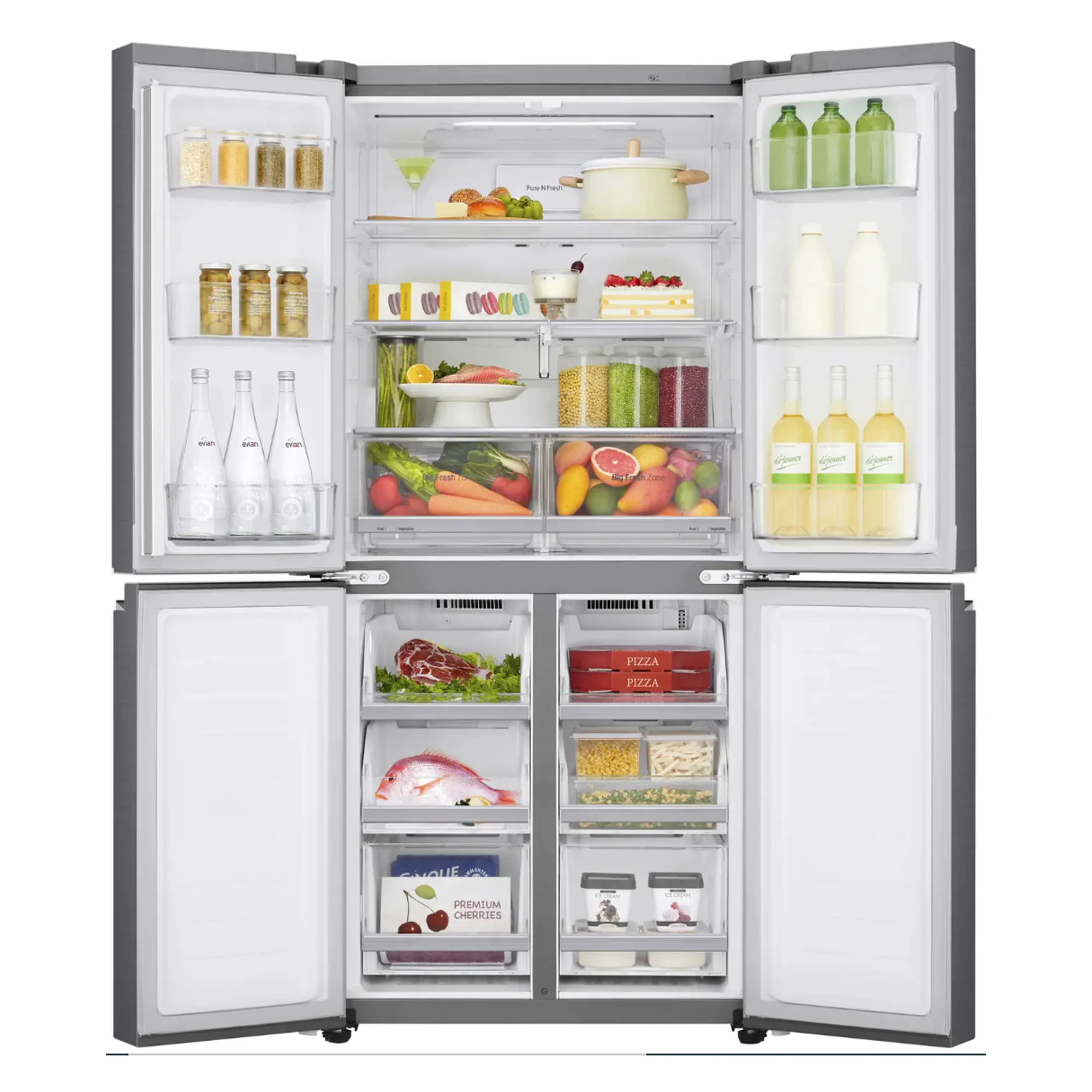 LG French Door Refrigerator 529 L – Nature FRESH LINEARCooling Hygiene Fresh GR-B29FTLPL - Image 4