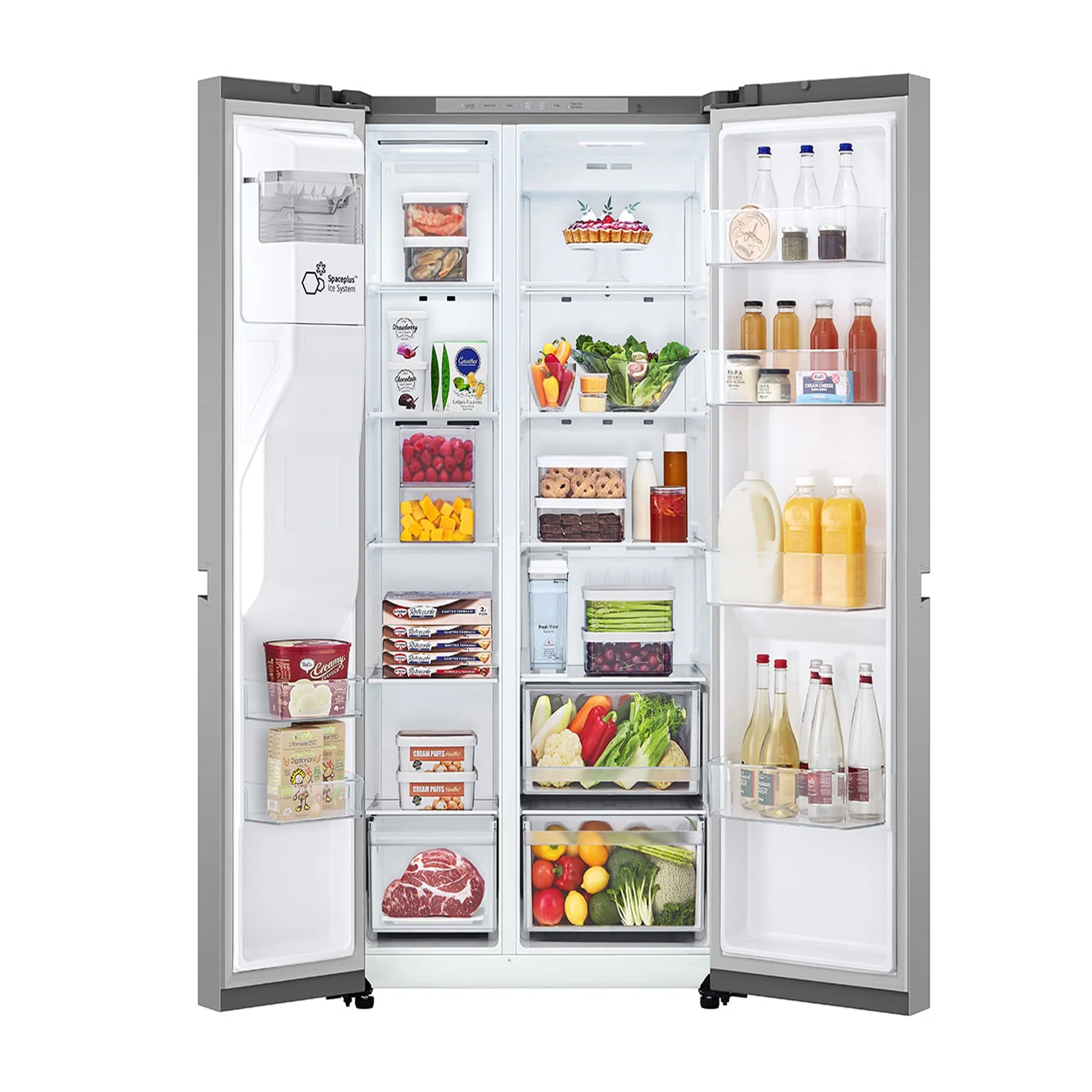 LG LinearCooling Side by Side Refrigerator GR-L267KLKW - Image 3