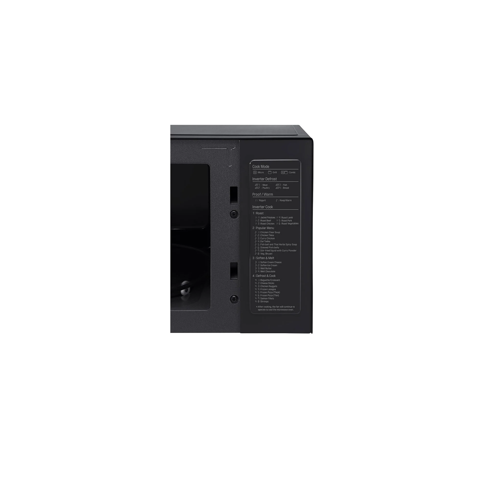 LG Microwave oven 42L Smart Inverter Even Heating and Easy Clean Black color MS42660BS - Image 4