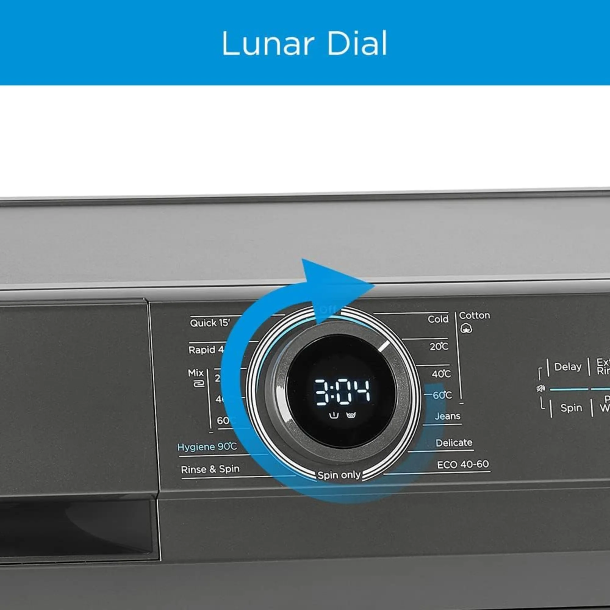 Midea Front Load Washing Machine 8 kg – Integrated LED Control 15 Wash Programs & 1200 RPM MF100W80BTGCC - Image 3