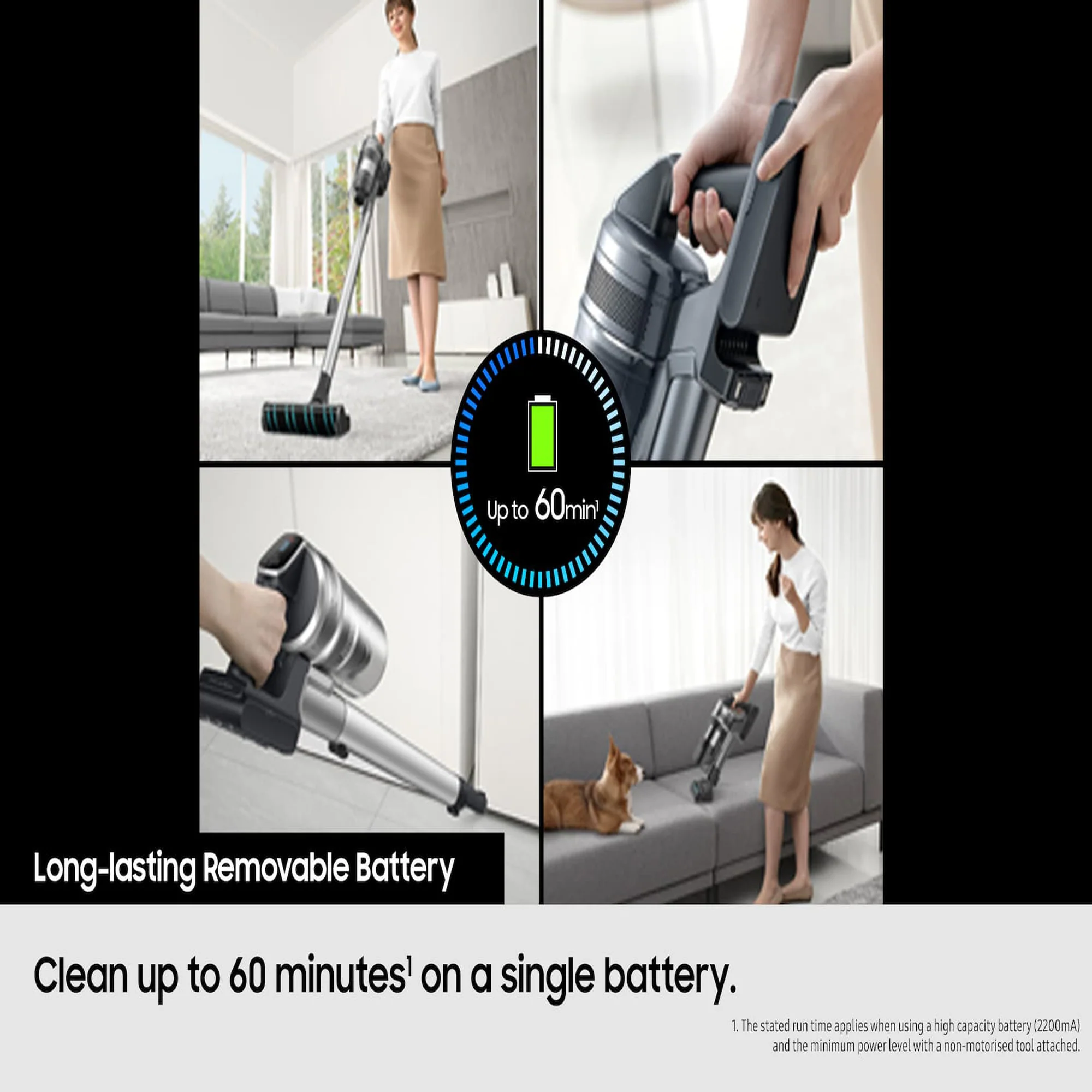 Samsung Jet 75E Cordless Vacuum Cleaner – 200W Suction 60min Runtime Multi-Layer Filtration VS20B75ACR5/WA - Image 5