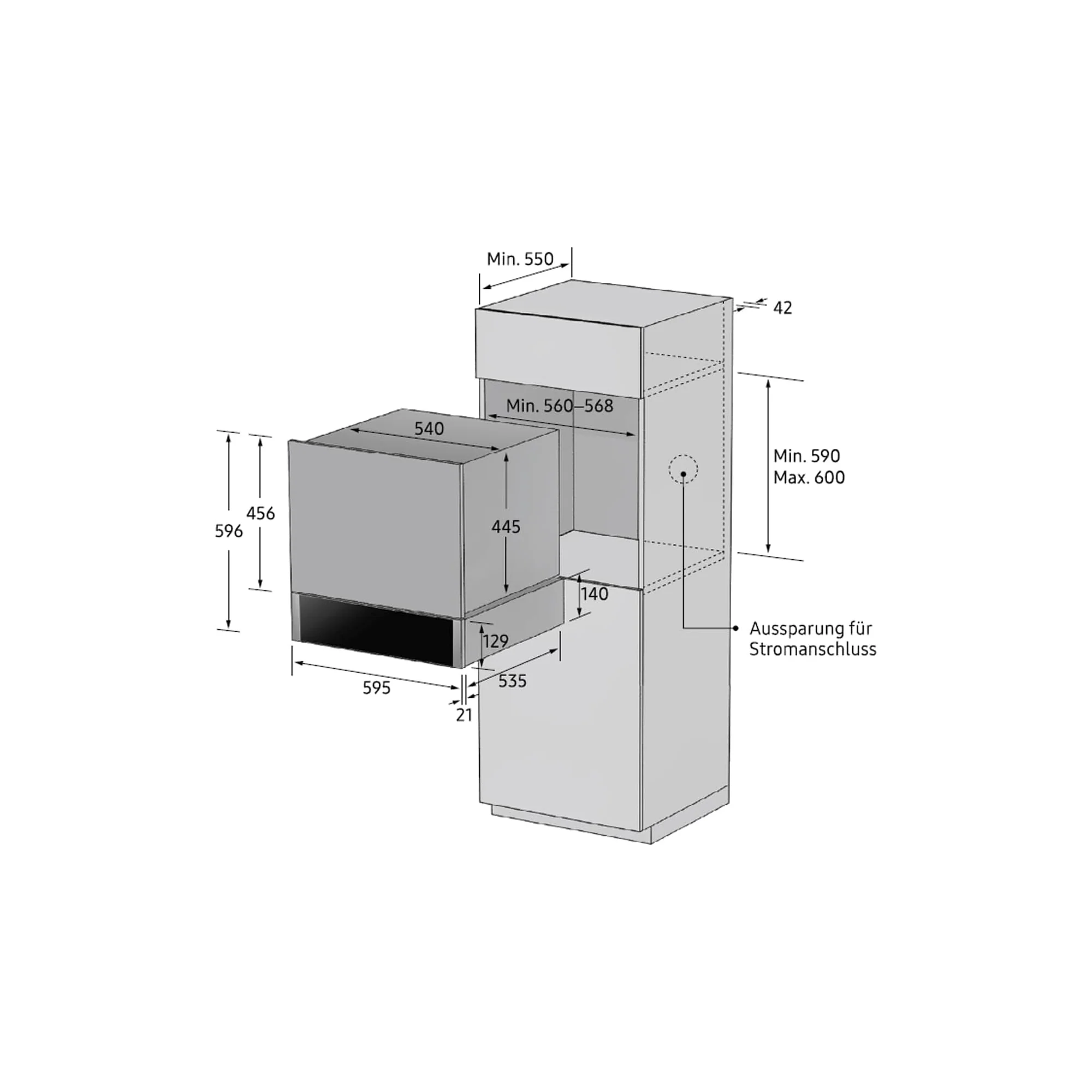 Samsung Warming Drawer 25L – Built-In 30–80°C Push-Pull Design NL20T8100WK - Image 8