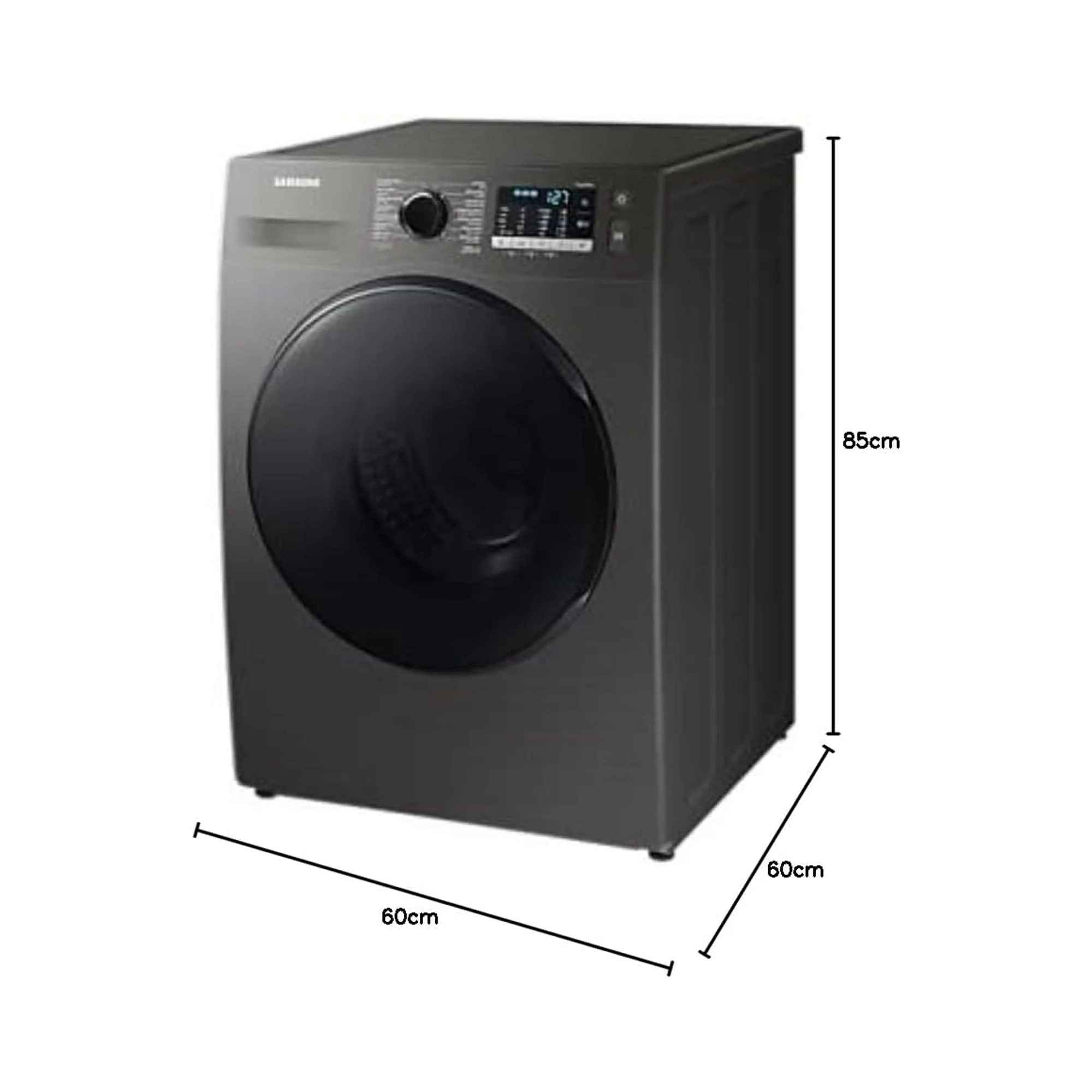 Samsung 8 kg Washer Dryer Combo – EcoBubble Air Wash Hygiene Steam & Bubble Soak WD80TA046BX/GU - Image 5